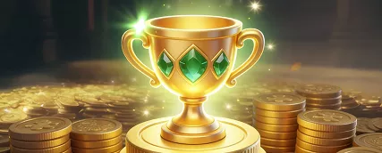 HeroSpin trophée doré récompense de victoire