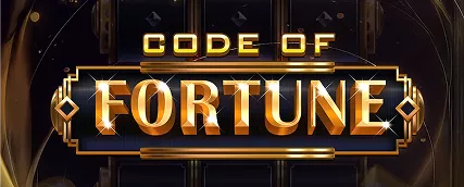 HeroSpin Code of Fortune machine à sous avec lettres dorées