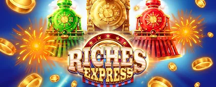 HeroSpin Riches Express slot avec pièces dorées et thème luxe